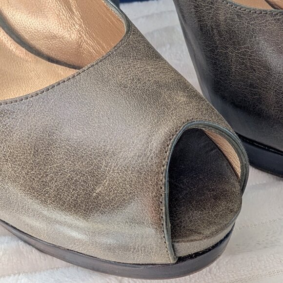 Stuart Weitzman Platform Peep-toe Heels Size 7 - Picture 2 of 8